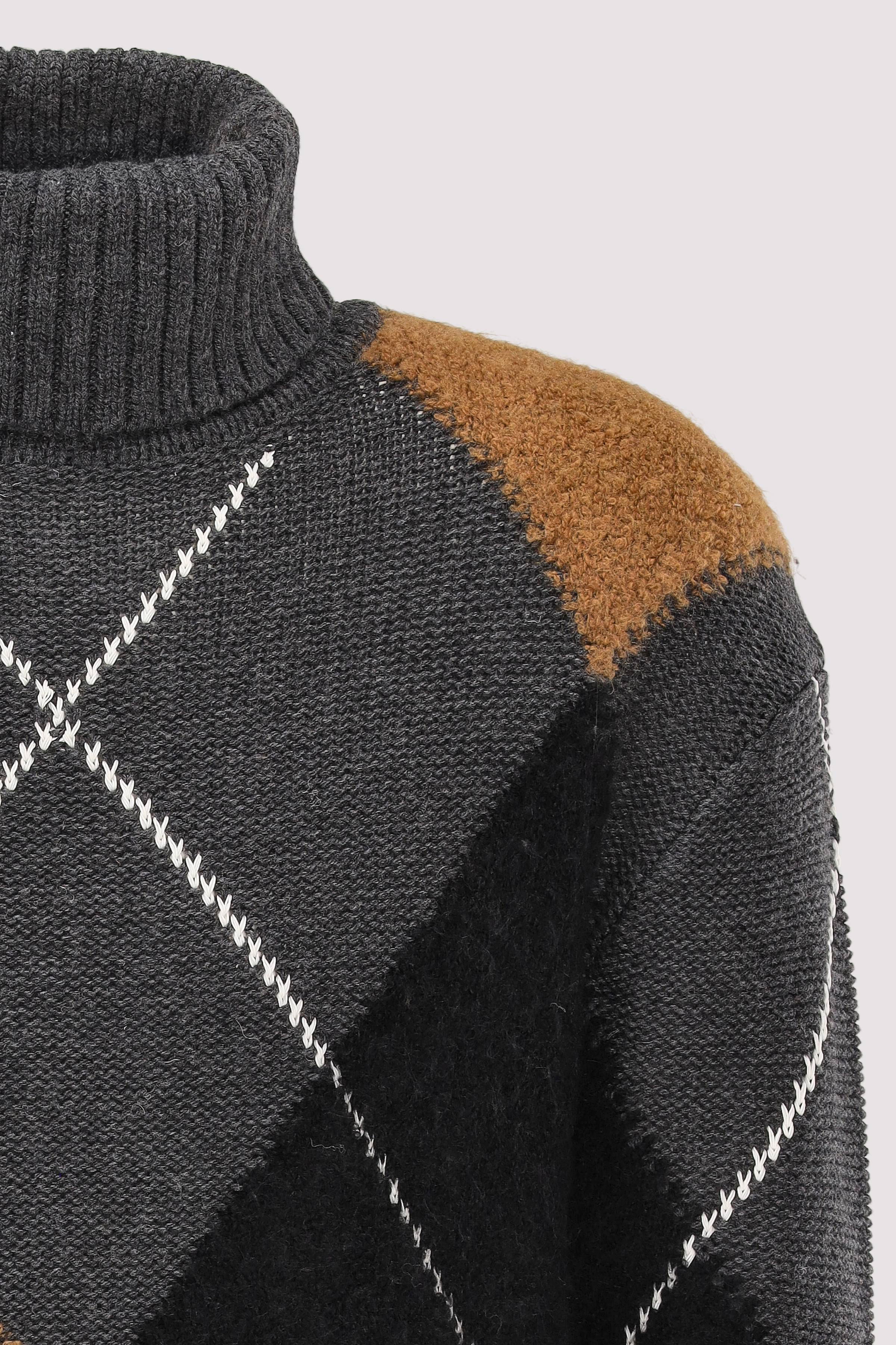 Tommy Hilfiger - ARGYLE ROLL NECK
