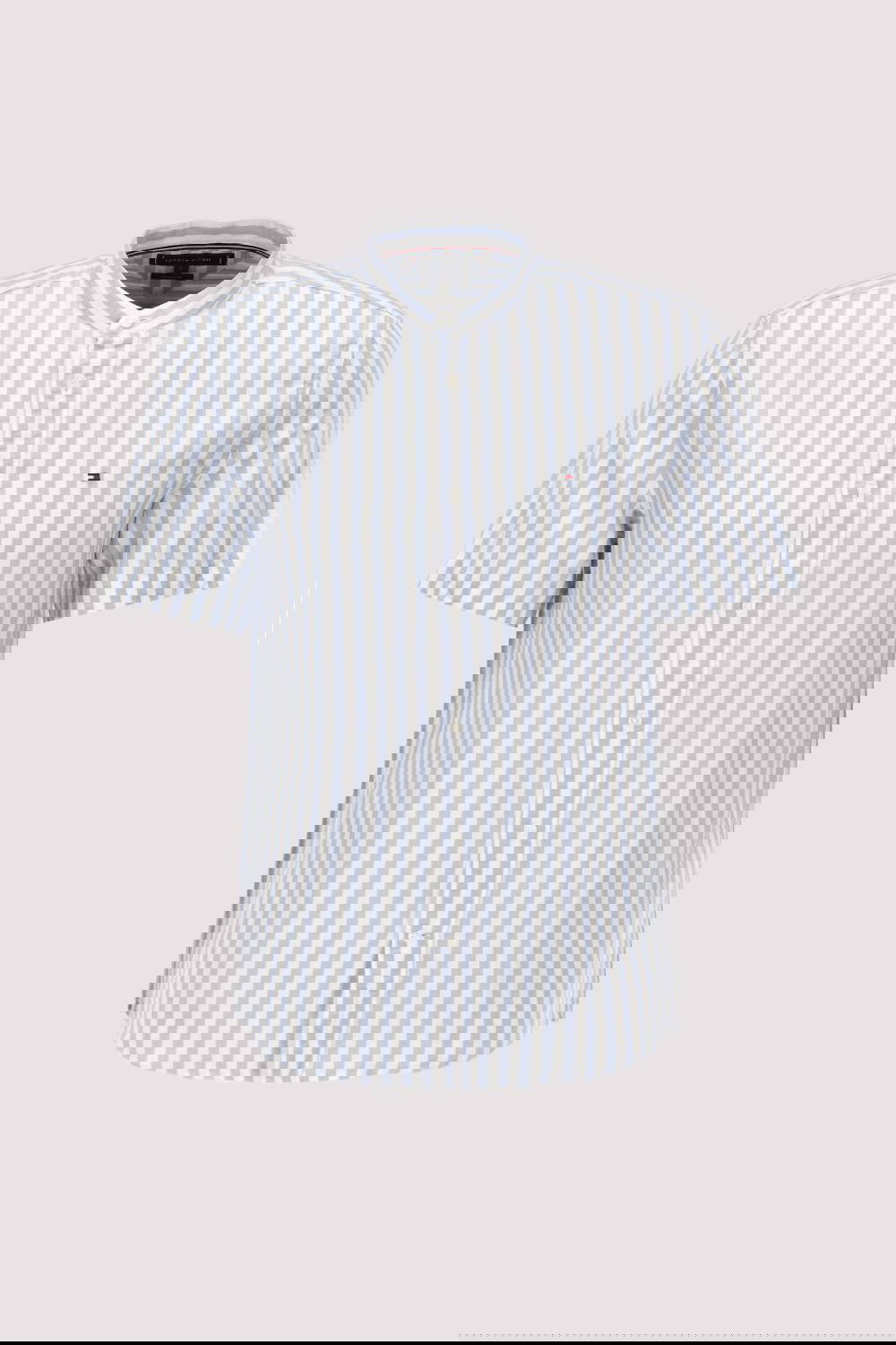 LINEN BLEND MAO STP S/S RF SHI