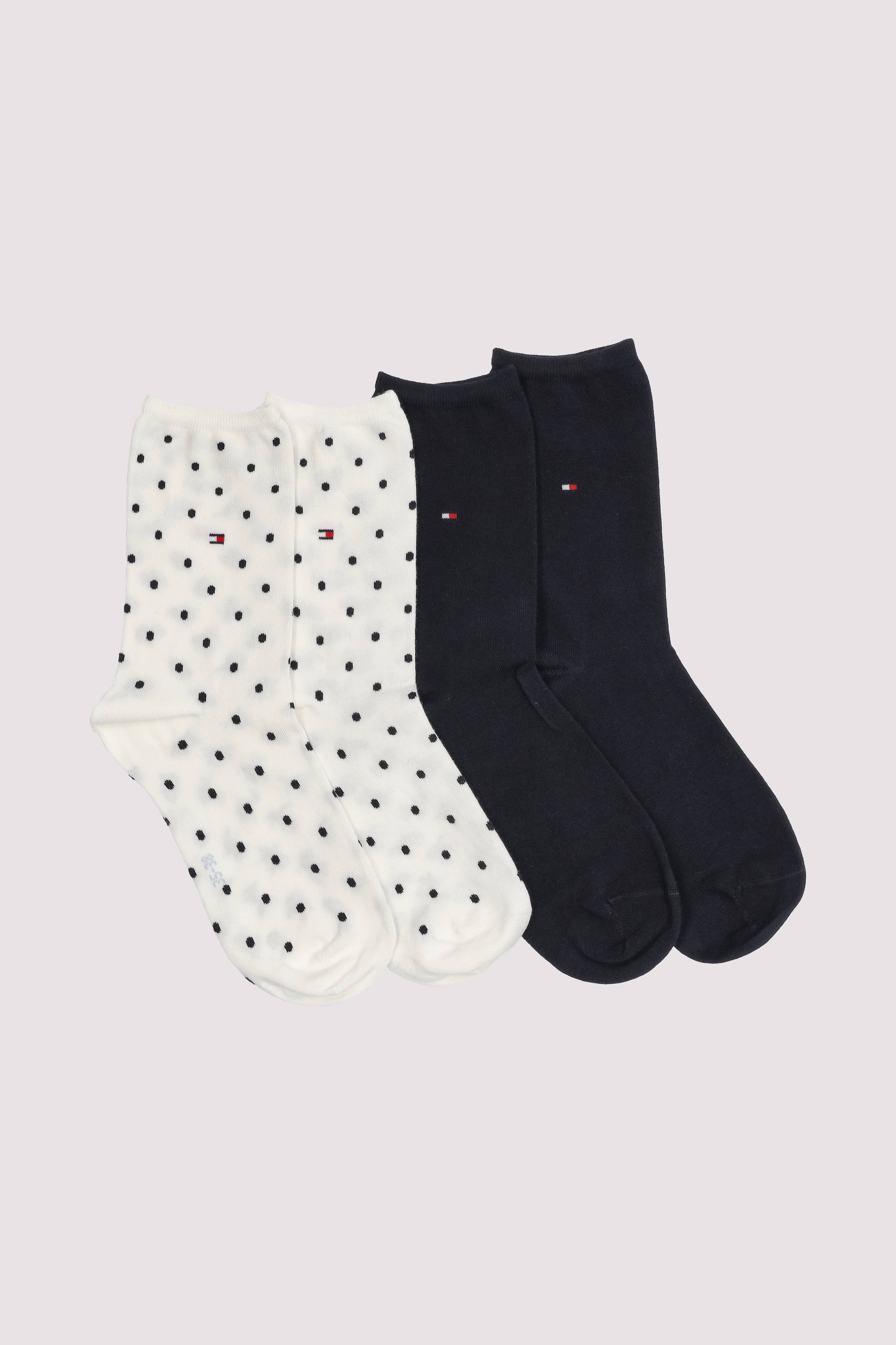 W Sock Dot 2P