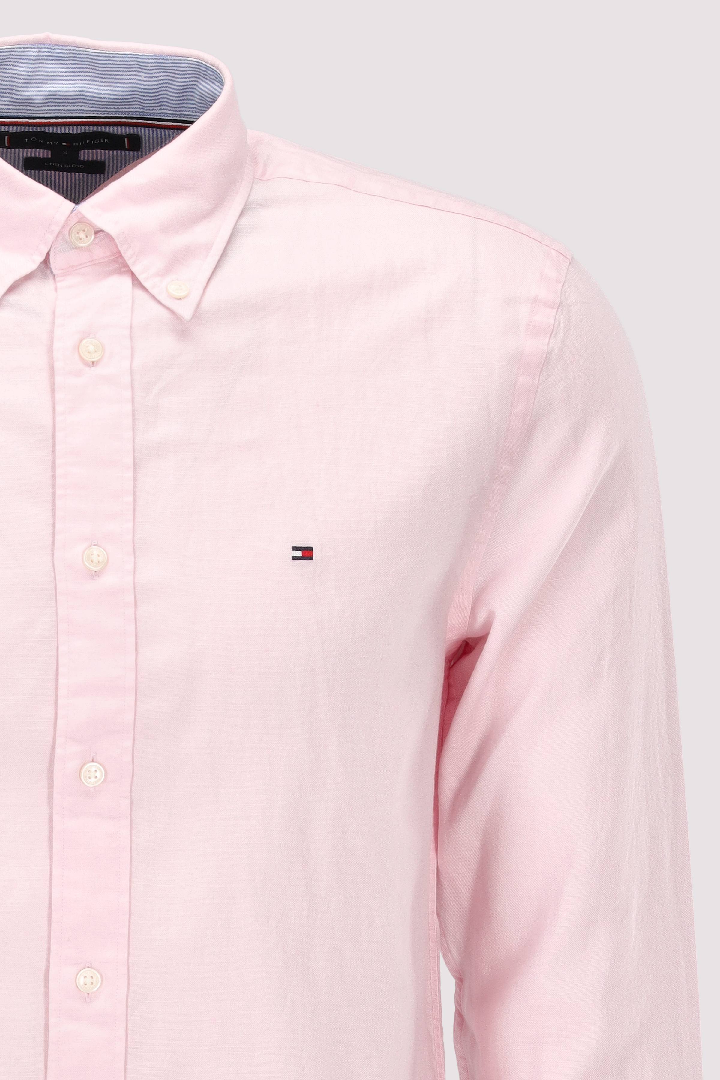 Tommy Hilfiger - LINEN BLEND SOLID RF SHIRT Tommy Hilfiger - LINEN BLEND SOLID RF SHIRT