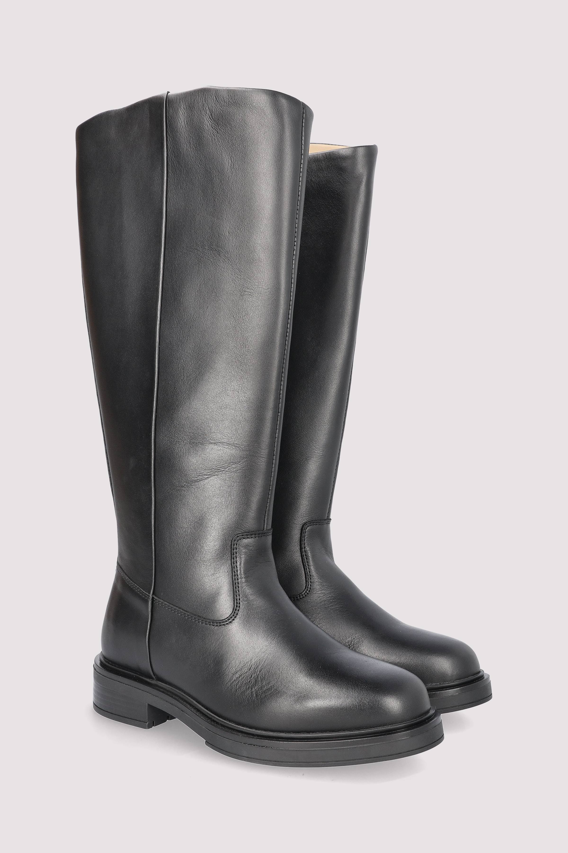 Selected - SLFANNA LEATHER HIGH SHAFTED B