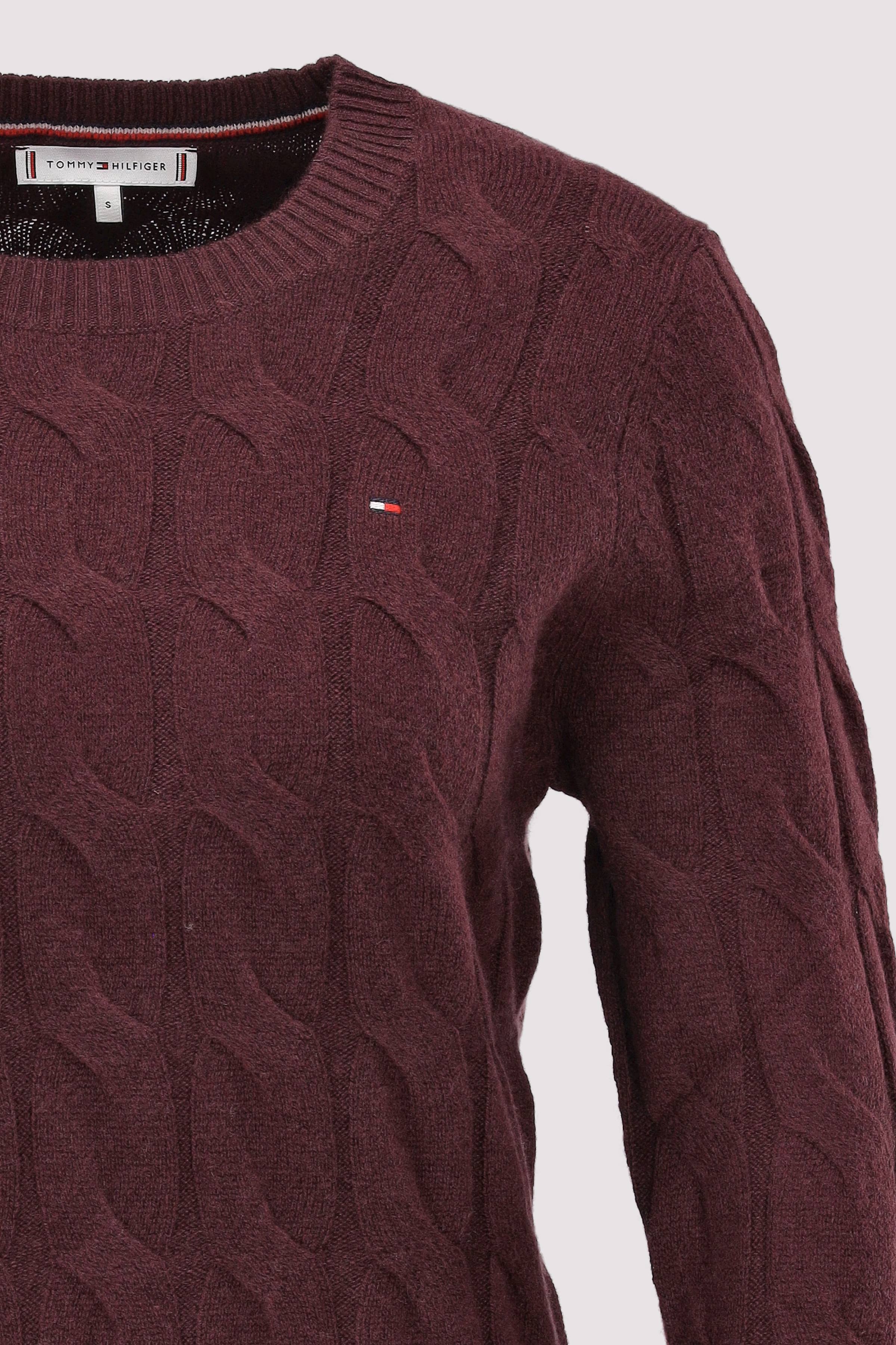 Tommy Hilfiger - SOFT WOOL CABLE C-NK LS SWT