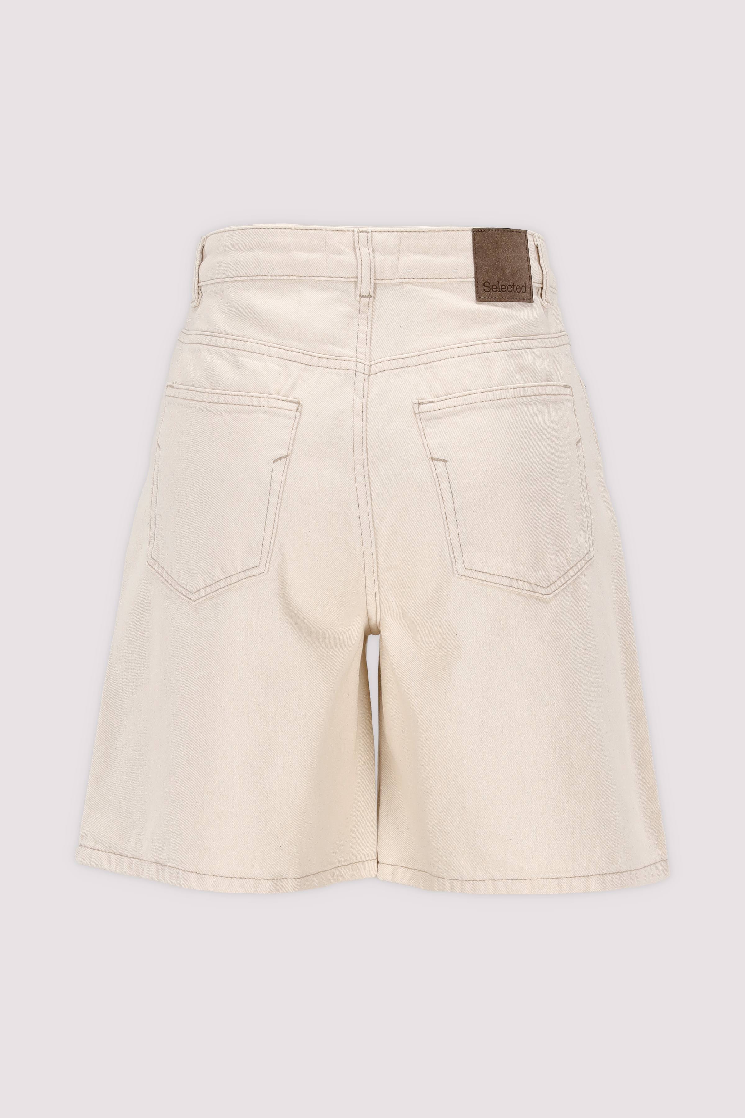 Damen-Shorts Egret, Leinenmix, sommerlic