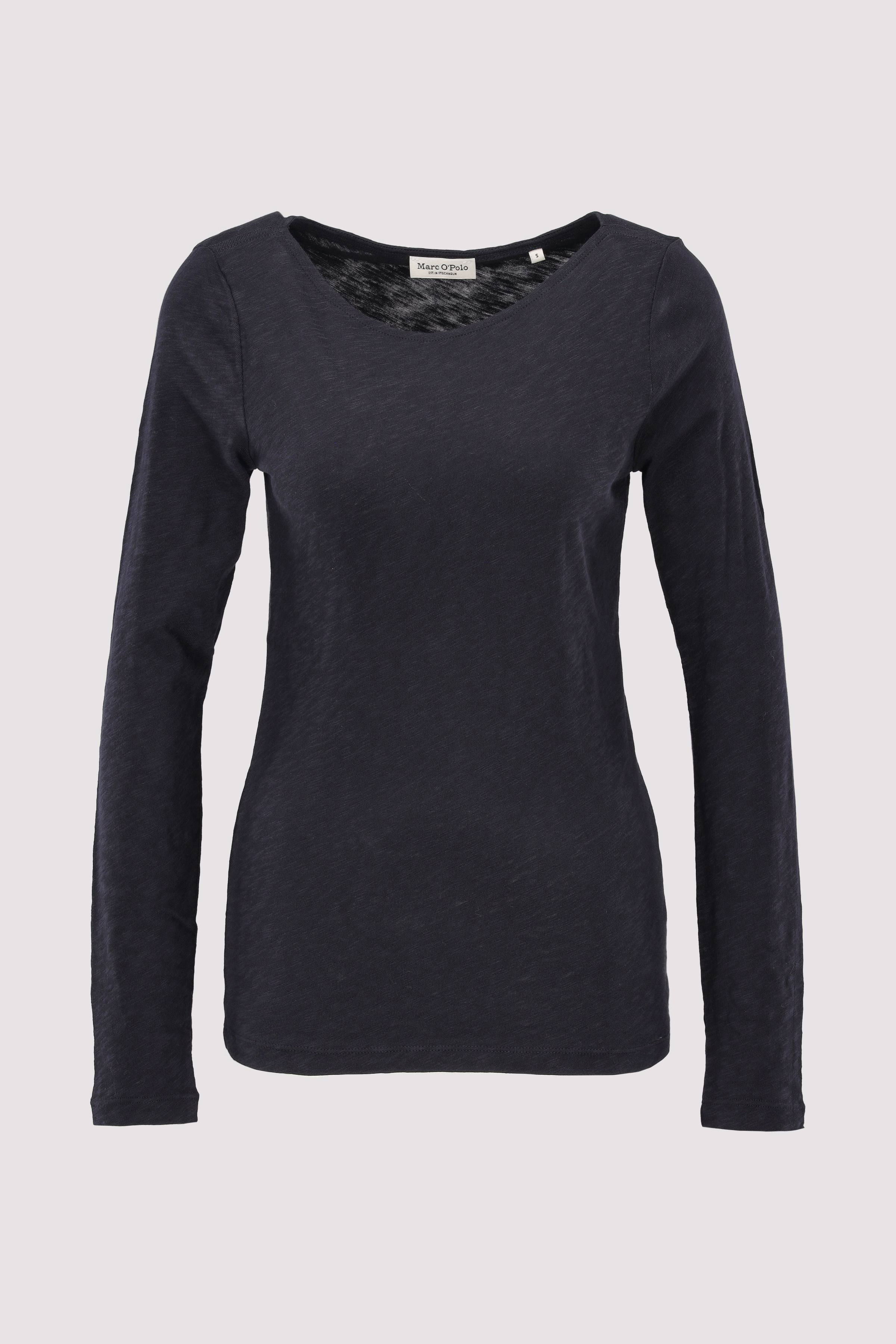 T-shirt, long sleeve, boat nec