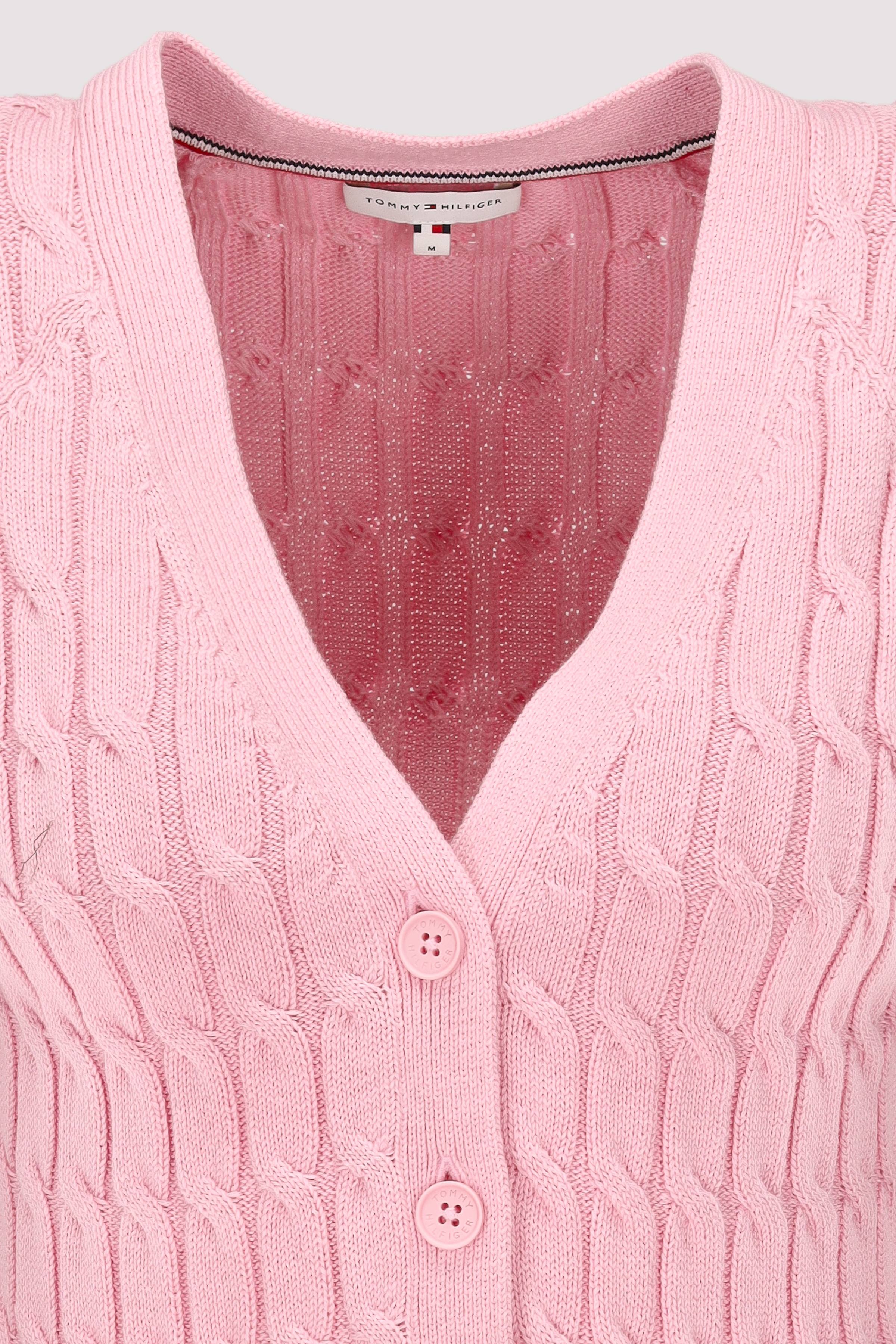 Tommy Hilfiger - MID GG CABLE VEST CARDI