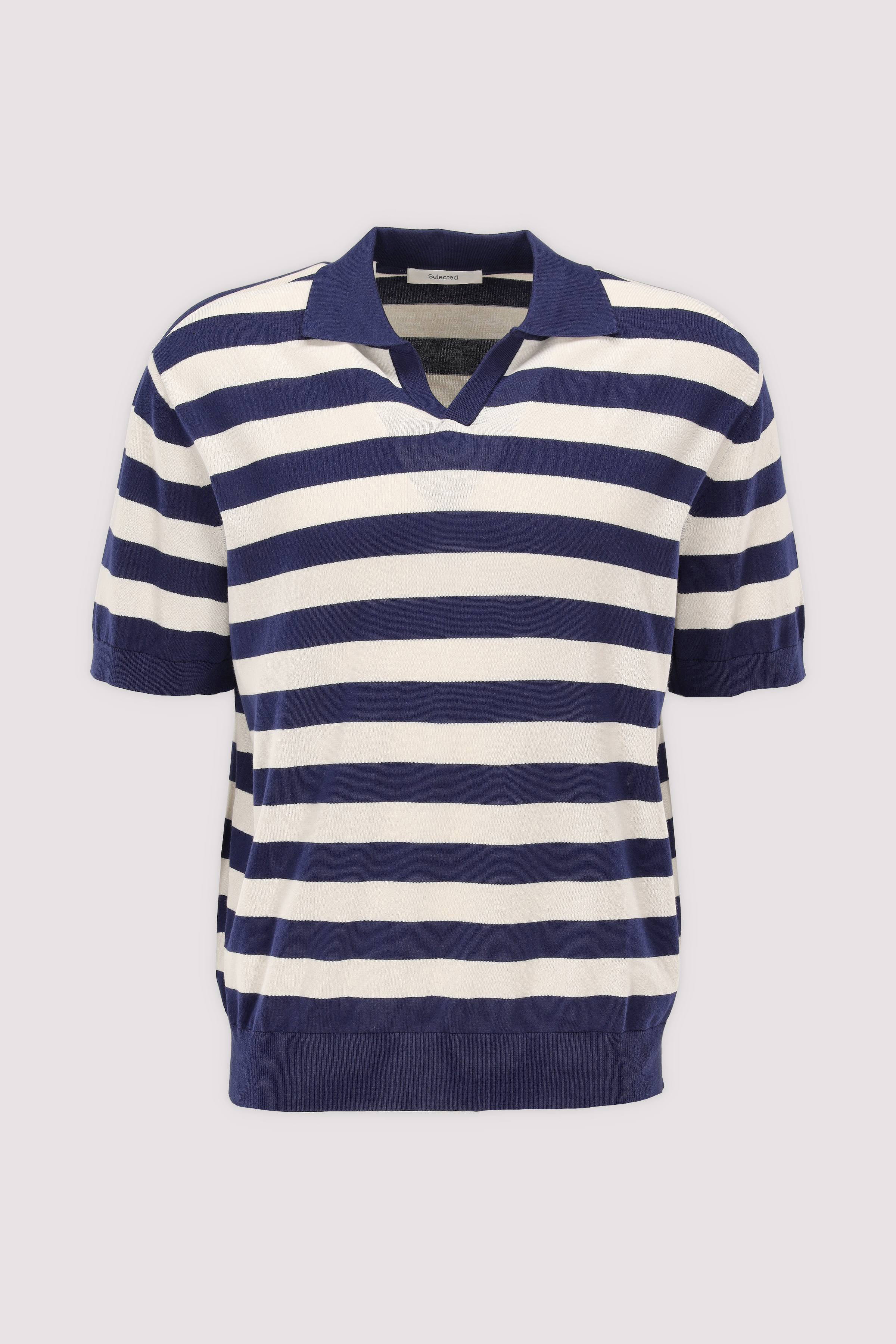 Selected Kurzarm-Poloshirt Ocean Cavern