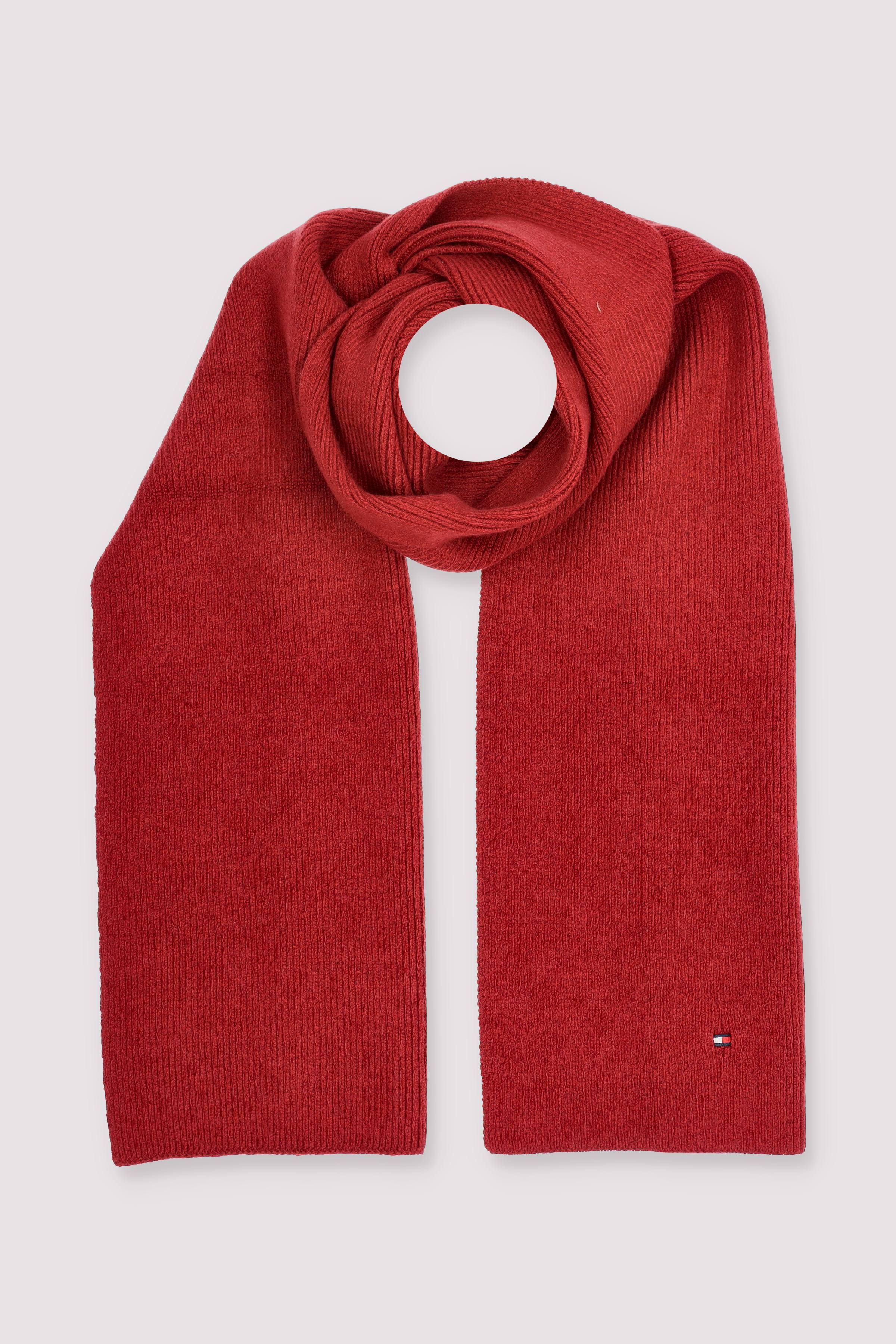 Tommy Hilfiger roter Schal Bio-Baumwolle